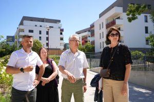 Madame Isabelle Arrighi, Monsieur Le Maire Laurent Chevalier, Madame Sandrine Rodriguez et Monsieur Patrick Larcher