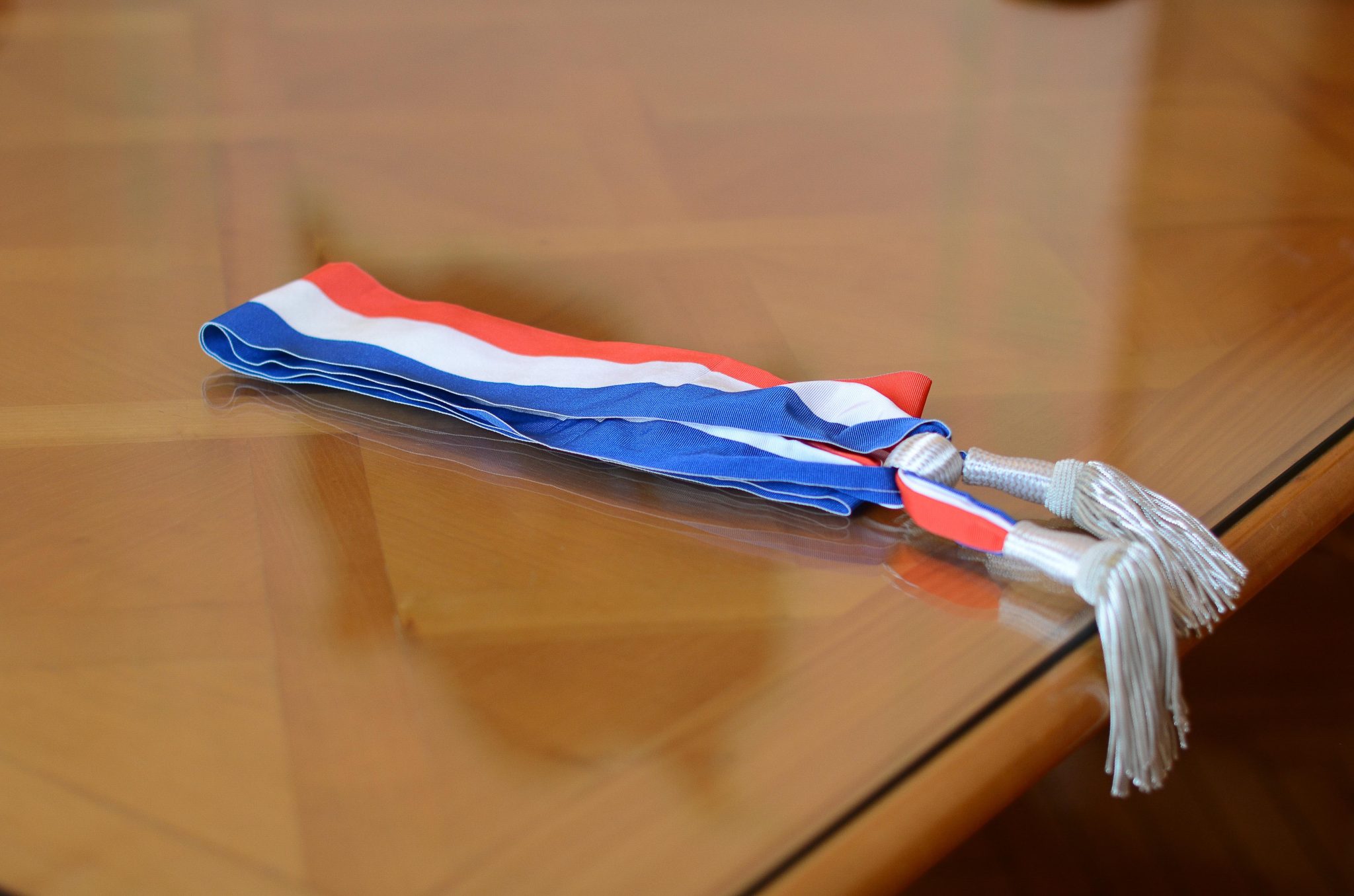 Photo d'une écharpe de tricolore