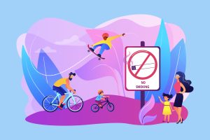 Visuel officiel des espaces (écoles) sans tabac.