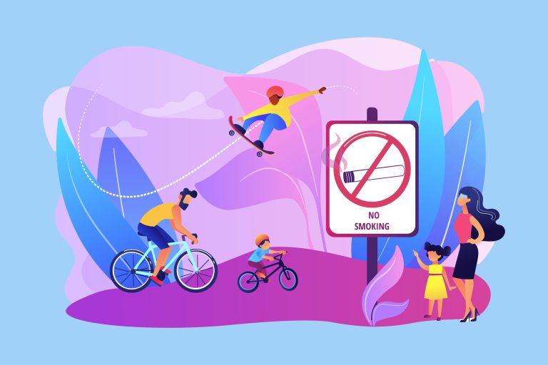 Visuel officiel des espaces (écoles) sans tabac.