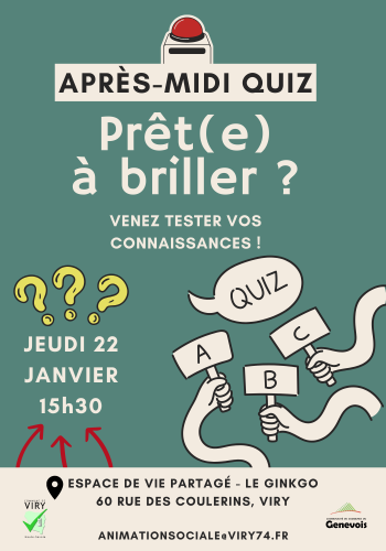 Visuel de l'affiche pour l'atelier quizz