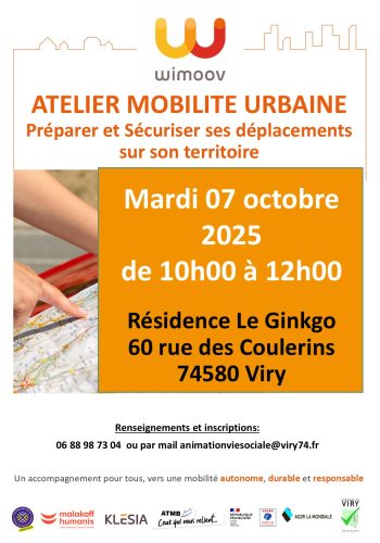 Visuel de l'affiche des ateliers mobilités urbaines