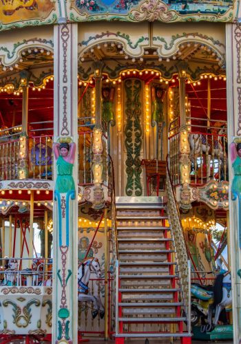 Photo d'un manège de fête foraine