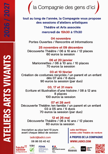 affiche_ateliers decouverte_Viry_2026_27